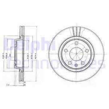ON FREN AYNASI PASSAT 96>00 A4 94>00 A8 96>10 PHAETON 02> - DELPHI BG3198