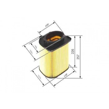 HAVA FILTRESI W204 08>14 W205 13>18 C205 15>18 W213 16> R172 16> X253 15>19 - BOSCH F026400480