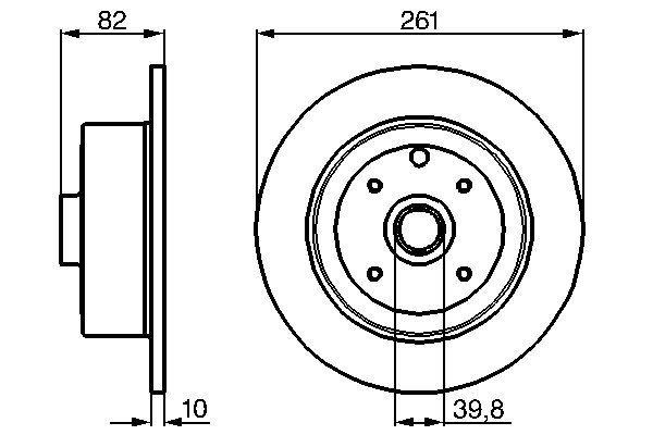 ARKA FREN DISKI ABS HARIC CALIBRA 2.0I VECTRA A 2.0I - BOSCH 0986478328