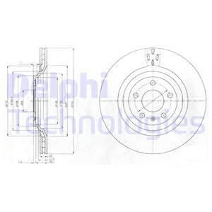 FREN AYNASI (330X22mm) ARKA A6 05>11 - DELPHI BG4087