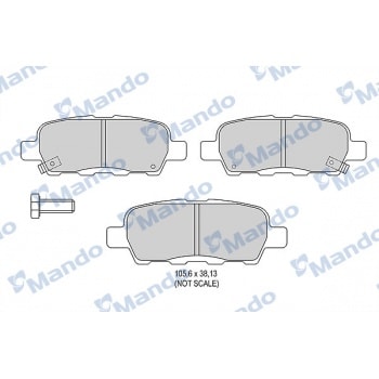 ARKA FREN BALATASI NISSAN QASHQAI J10 07-13 XTRAIL 07-13 PARTHFINDER 13-> KOLEOS 08-> JUKE 10->SUZUK - MANDO MBF015002