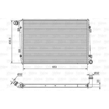 MOTOR SU RADYATORU (650X446X32) CADDY PASSAT GOLF JETTA OCTAVIA TOURAN SUPERB 1,9 / 2,0TDI CFHC 04>1 - VALEO 701664