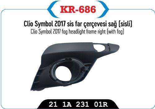SIS FAR KAPAGI ÇERÇEVESI SAG (SISLI) CLIO SYMBOL 17 > - KAYA KR-686