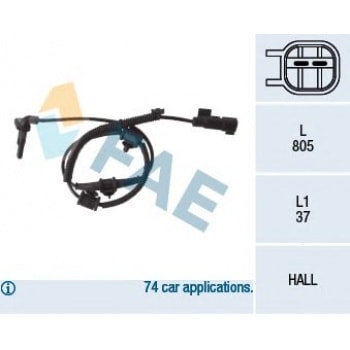 ON ABS SENSORU INSIGNIA A - FAE 78110