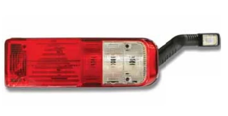 Ford Truck Stop Lambası Sol Kablolu E Onaylı Ucgen Camlı Lec Uc Sallama Lambalı - Ford Cargo / 1842-4142-1850 F - Cerkez Unvr-804