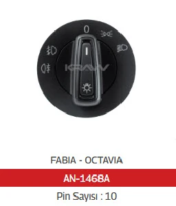 Unıversal Cam Anahtarı>fabıa - Octavıa Far Anahtarı - Mcar-An1468a