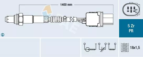 OKSIJEN SENSORU BMW F10 E90 E81 E87 E60 N52 N54 KATALIZOR ONCESI - FAE 75056