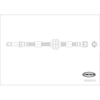 ON FREN HORTUMU ON SAG SOL TRANSPORTER T5 T6 03>15 - CORTECO 19036619