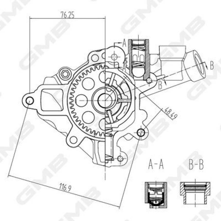 Mercedes Yag Pompası - Cgi - Gmb Goas-54a
