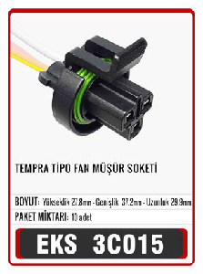 SOKET>FAN  TİPO / TEMPRA FİAT   S3053 - EKS-3C015