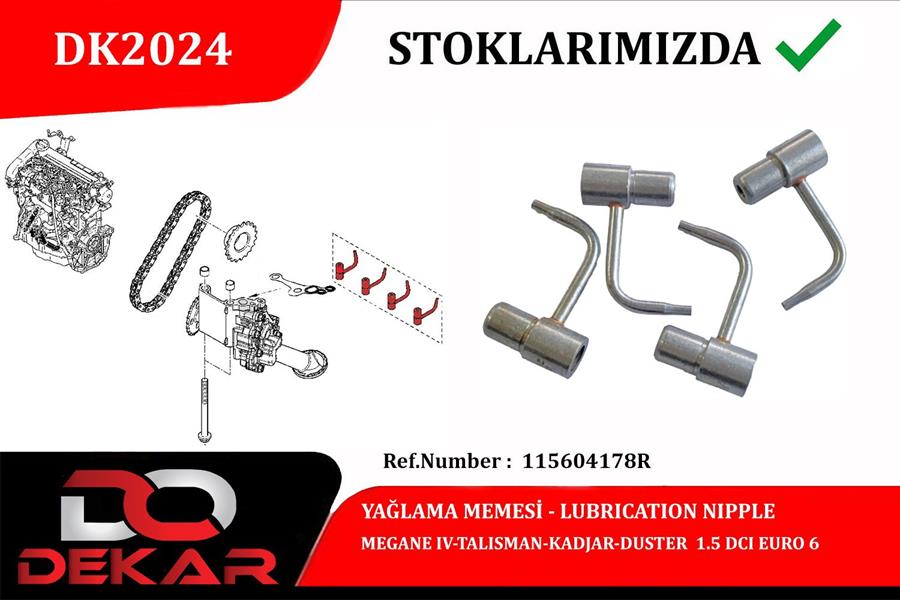 YAGLAMA MEMESI MEGAN IV KADJAR 1.5 DCI 18> EURO6 - DEKAR DK2024