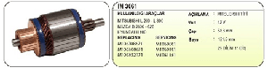MARŞ KOLLEKTÖRÜ 12V MITSUBISHI TIPI 11DIS MITSUBISHI L200 300 HYUNDAI H100 MAZDA B2600 626 CAP:53.6 - AES-IM3061