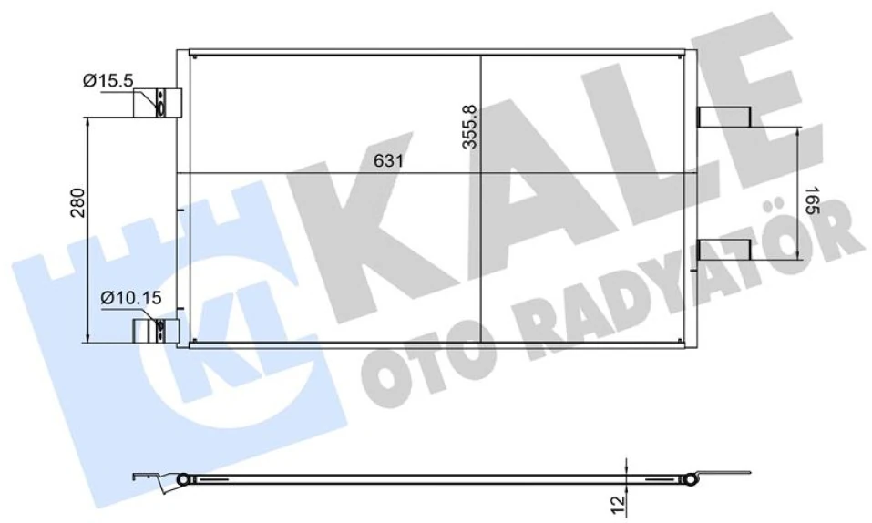 Renault Kondanser (klima Radyatoru) Renault Kangoo ; Grand Kangoo II ; Kangoo Express 1.5 (k9k) Euro6 19=> K - Kale 382680