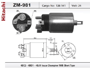 MARŞ OTOMATİĞİ-HIT 24V ISUZU CHAMPION - NKR - ZM-981