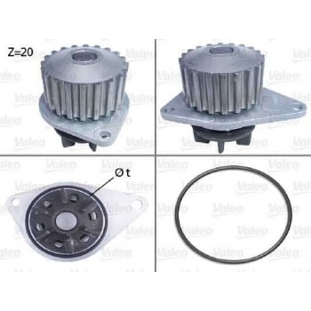 DEVIRDAIM SU POMPASI P106 P205 P206 AX SAXO PARTNER BERLINGO < 03 TU3JP (1,4 8V) 20DIS - VALEO 506035