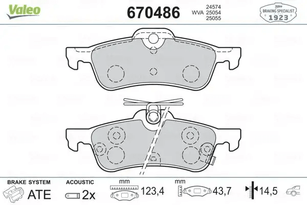 TOYOTA ARKA FREN BALATASI YARIS 1,0VVT I / 1,3 VVT I / D 4D 01 / 06> ARAC URETIM YERI FRANSA ABS LI HONDA C - VALEO 670486