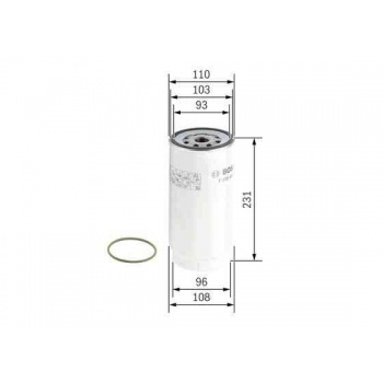 SEPAR FILTRESI M-BENZ ACTROS II 11 MP4 ANTOS AROCS ATEGO III / DAF CF75/85 XF95 XF105  XF430/440/480 - BOSCH F026402038