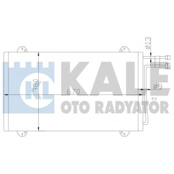 KLIMA RADYATORU MERCEDES SPRINTER 901>905 95>06 - KALE 381100