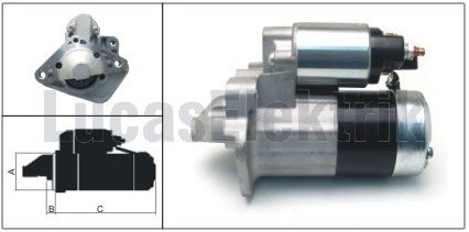 MARS MOTORU 12V 1,4KW 12 DIS DACIA NISSAN CUBE,NOTE, QUASHQAI,KUBISTAR,MICRA RENAULT CLIO,MEGANE - LUCAS LES0356