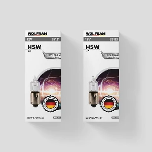 Unıversal Ampul-12v H5 5w Civalı Mercekli      (ba9s) - Wolfram-25121