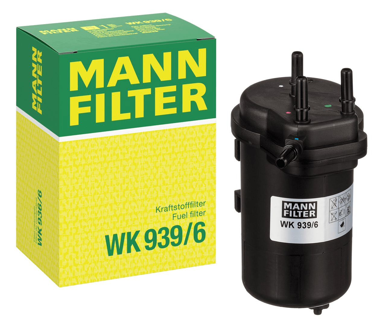 YAKIT FILTRESI RENAULT CLIO II 01>06 SYMBOL 01>09 NISSAN NOTE 06> MICRA III 03>10  1.5 dci K9K - MANN WK939/6