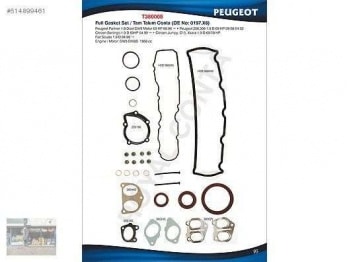 MOTOR TAKIM CONTASI (ALT / UST FULL) S,K,C HARIC KECELI SUBAP LASTIKLI PARTNER BERLINGO P306 EXPERT - ROYAL T380008