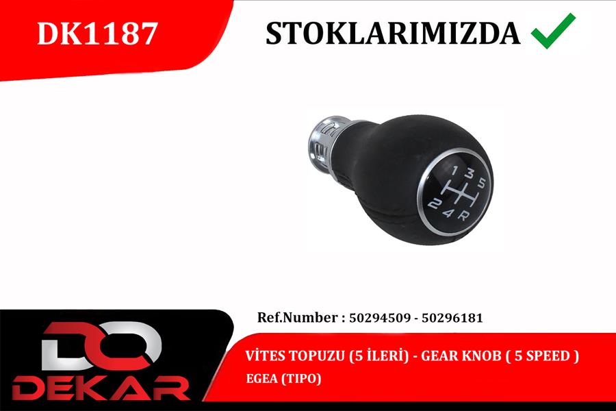VITES TOPUZU 5 ILERI EGEA 15> - DEKAR DK1187