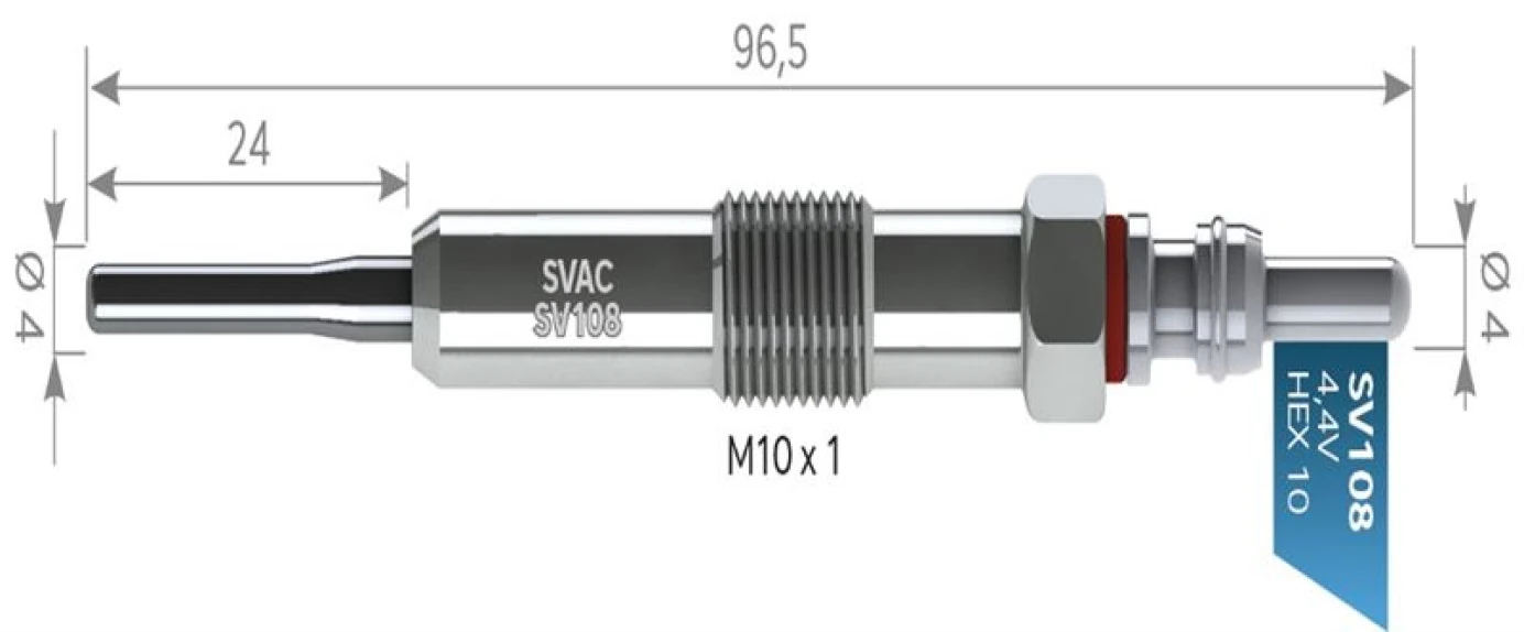 Renault Kizdirma Bujısı Renault Megane III Fluence Clio III Kangoo Scenic Modus Duster Logan Sandero 1.5 DCI - Svac Sv108