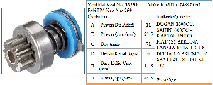 MARŞ DİŞLİSİ-MT 11D D.K.Ş 1600 11D  -061- - FORMMETAL-33259