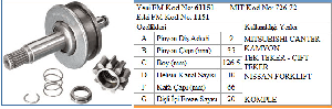 MARŞ DİŞLİSİ-JT 9D MITS.CANTER ÇİFT TEKER <--98 - FORMMETAL-61151
