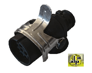 TIR RÖMORK FİŞİ ERKEK 7'Lİ SİYAH FİŞLİ PLASTİK (AKSA 14051) - SERTPLAS-E4007FQ1