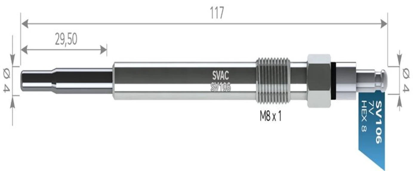 Vag Kizdirma Bujısı 7v Passat Bkp Touran Golf Jetta A3 A4 A6 2,0 Tdi Altea Leon Toledo III 2,0 Tdi Octav - Svac Sv106