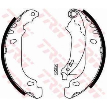 ARKA FREN BALATASI PABUC CLIO II SYMBOL LOGAN SANDERO 1,2 / 1,4 / 1,5 / 1,6 (ABS SIZ) - TRW GS8669