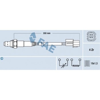 OKSIJEN SENSORU CHEVROLET AVEO/KALOS NUBIRA REZZO - FAE 77343