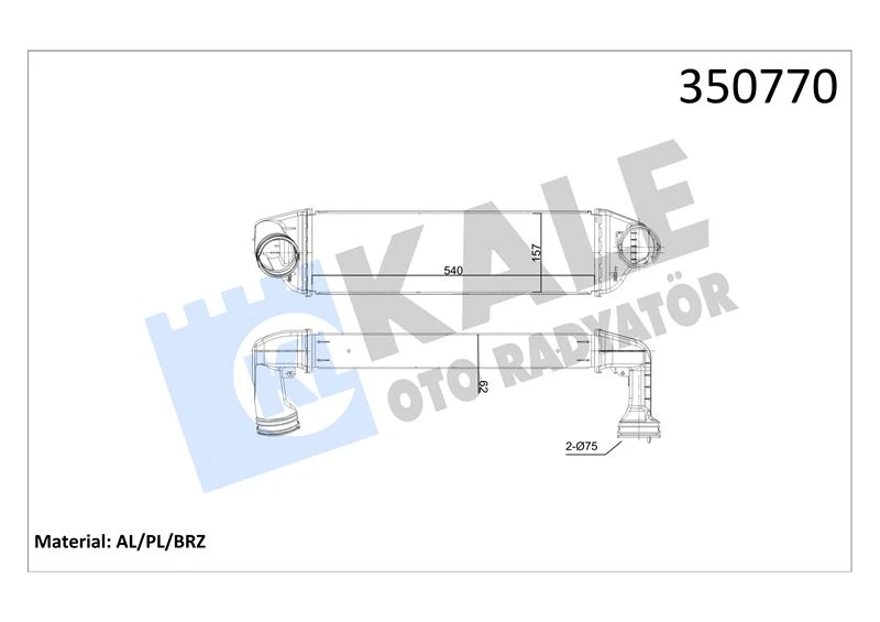 Bmw Turbo Radyatoru Bmw X3 E83 X1 E84 N47 M47 M57 - Kale 350770