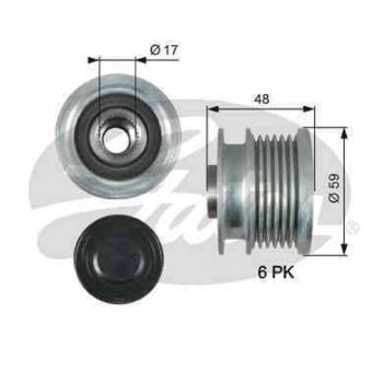 ALTERNATOR KASNAGI (RULMANLI) ASTRA J INSIGNIA ZAFIRA TOURER C 2.0 CDTI (6 KANAL) - GATES OAP7178