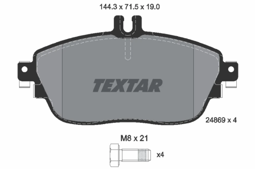 Mercedes Fren Balatası Ön - Sport Paket - Tx 2486901