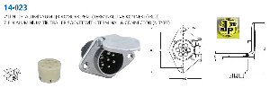 TIR RÖMORK FİŞİ DİŞİ-EN TİPİ-7'Lİ-GRİ FİŞLİ-METAL - AKSA-14023