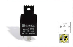 Unıversal Role-12v Mini 30a 5 Uçlu 30-87-87-86-85 - Sanel-Sr1252a