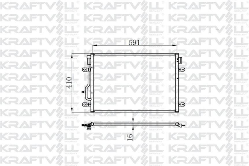 Vag Klima Radyatoru A4 A6 1.9 Tdi 00>04 Alz Bfb Avb Bbj - Kraftvoll 08060125