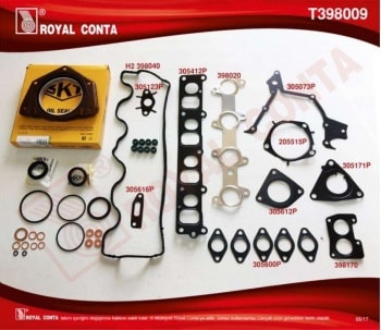 MOTOR TAKIM CONTASI SKT KECELI SILINDIR KAPAKSIZ DOBLO PUNTO STRADA 1,9JTD - ROYAL T398009