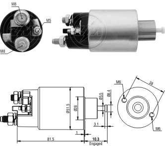 MARS OTOMATIGI 12V CITROEN BERLINGO C2 C3 C4 SAXO / PEUGEOT 106 206 307 PARTNER - ZM 1993