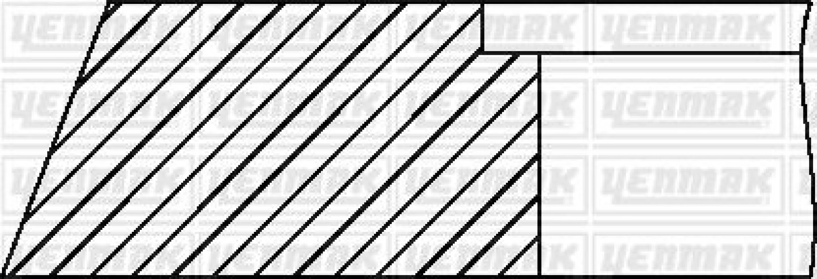 Mitsubıshı Ticarı Piston Segmanı (std)(npr Segman) Mitsubıshı 4m40 Fuso Canter Fe511 Fe711 Pajero 7988555000 - Yenmak 96-09666-000