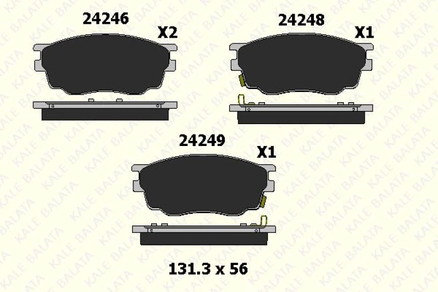 Mazda On Fren Balatası Mazda 6 2002-2007 - Kale B 24246 170 05 Ans