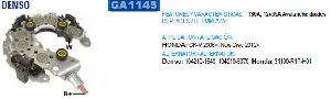 DİYOT TABLOSU-DEN 130A TOYOTA COROLLA - GAUSS-GA1145