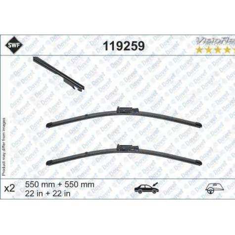 SILECEK SUPURGESI (X2) A6 (555+555MM) / (SWF) - VALEO 119259