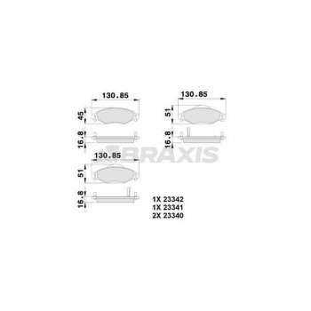 ON FREN BALATASI YARIS 03>10 VVTI 1,4 1,5 D4D - BRAXIS AB0120