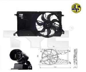 FAN MOTORU-DAVLUMBAZLI FOCUS II-CMAX I-FOCUS CMAX TDCI - VOLVO C30-S40 II-V50 D - SGR-59422
