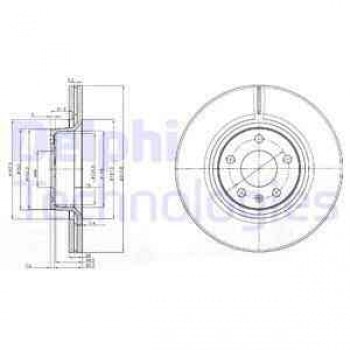 ON FREN AYNASI HAVALI A6 2,0TDI / 2,0TFSI / 2,4 / 2,4 QUATTRO / 2,7TDI / 2,7TDI 07 / 04> - DELPHI BG3942