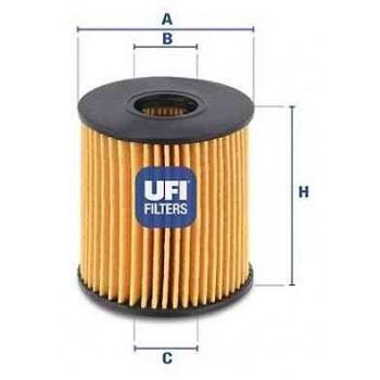 YAG FILTRESI BERLINGO III PARTNER TEPE P207 P307 EC5 P308 C3 C4 TU5JP4 (1,6 16V) / C5 DS3 DS4 P5008 - UFI 25.060.00